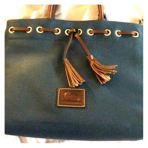 Brand new Dooney & Bourke green/teal leather bag